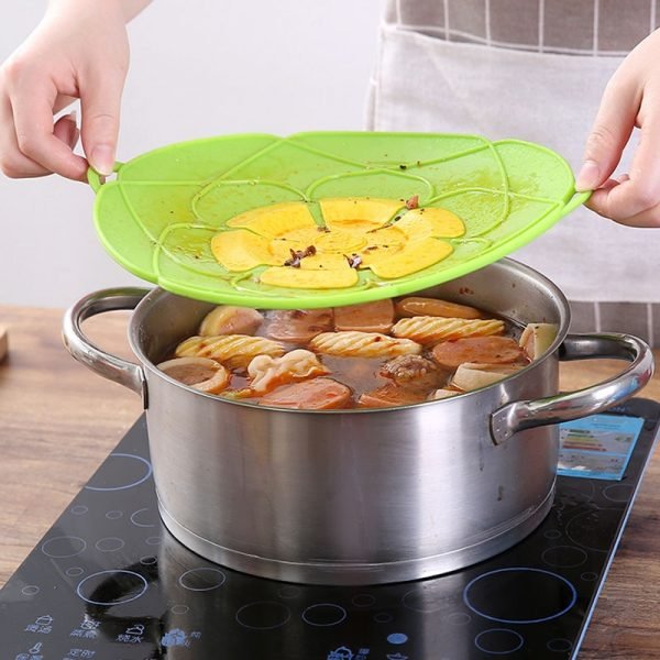 Silicone Lid Spill Stopper Cover Pot Pan Kitchen Accessories Cooking Tools Cookware Home Kitchen Accessories Gadgets