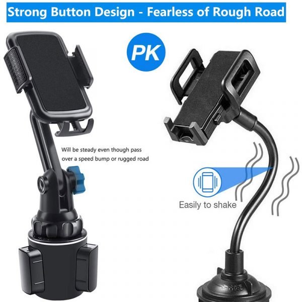 Universal Car Cup Holder Cellphone Mount Stand for Mobile Cell Phones Adjustable Car Cup Phone Mount 1