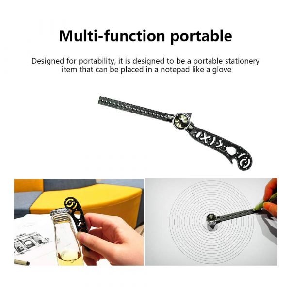 Versatile Multi Function Drawing Ruler Creative Drawing Curved Magnetic Ruler Tool 5