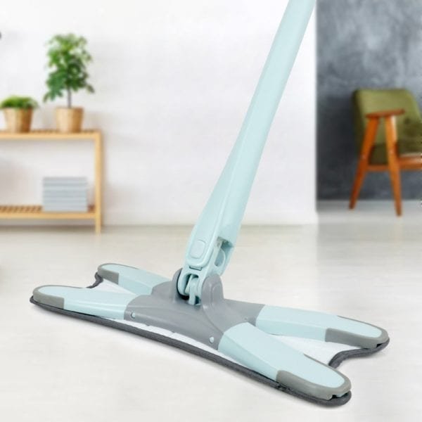 X type Floor Mop with 3pcs Reusable Microfiber Pads 360 Degree Flat Mop for Home Replace 1