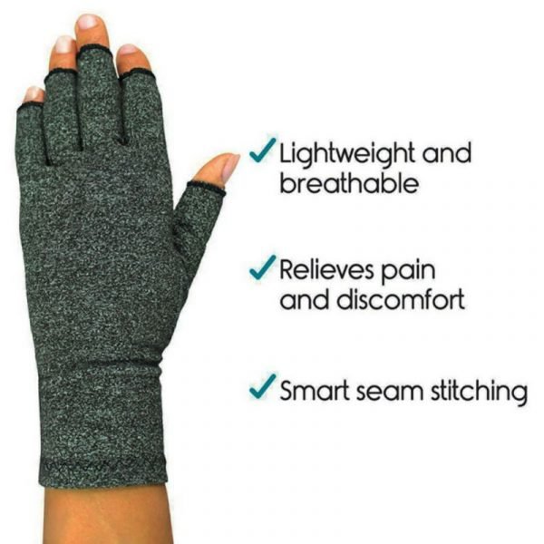 1 Pair Compression Arthritis Gloves Wrist Support Cotton Joint Pain Relief Hand Brace Women Men Therapy 3