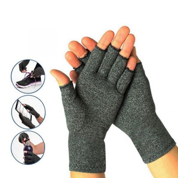 1 Pair Compression Arthritis Gloves Wrist Support Cotton Joint Pain Relief Hand Brace Women Men Therapy