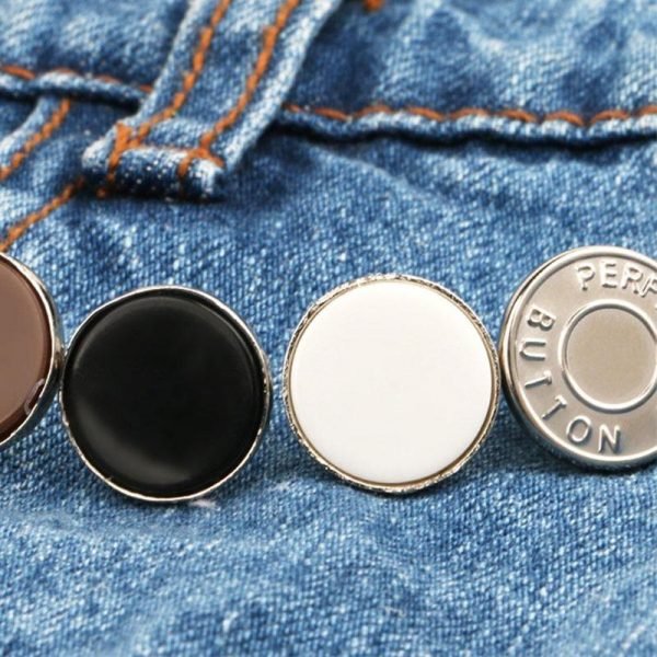 2pcs Adjustable Detachable Jeans Buttons Nail Free Metal Buttons For Clothing Diy Sewing Clothes Accessories 5
