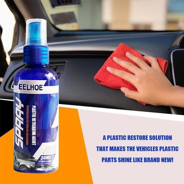30 100ml Plastic Parts Retreading Restore Agent Wax Instrument Reducing Agent Accessories Auto Interior Car Cleaner 2