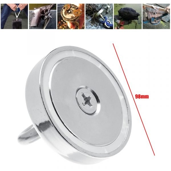 400KG D60MM Super Strong Magnet Pot Fishing Magnets Salvage Fishing Hook Magnets Strongest Permanent Powerful Magnetic 1