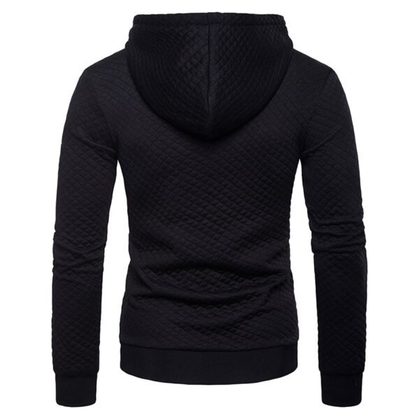 AKSR Men s Hoodie Sweatershirt Coat Spring and Autumn New Fashion Hit Color Lattice Design Solid 1