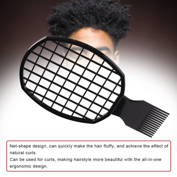 African Hairdressing Twist Wave Curly Hair Comb Professional Salon Barber Mesh Sponge Tin Foil Hot Brush 2