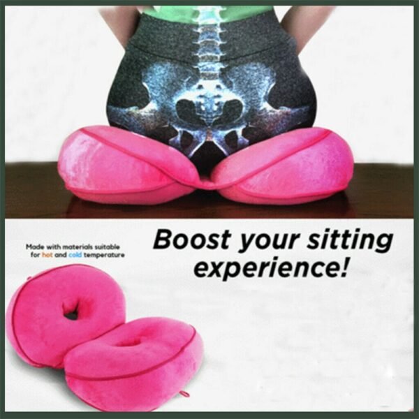 Dual Comfort Orthopedic Cushion Pelvis Pillow Lift Hips Up Seat Cushion Multifunction for Pressure Relief 3