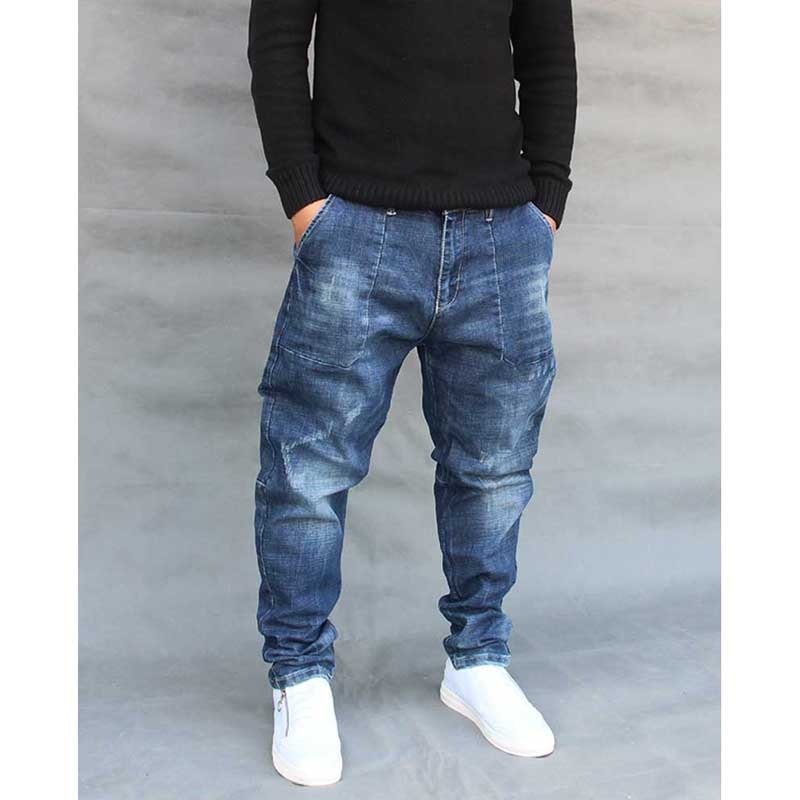 Mens Full Swing Relaxed Straight Jean,Kstare Casual Autumn Denim Cotton Hip Hop Loose Work Long Trousers Jeans Pants Light Blue