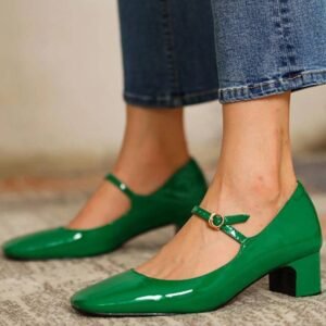 Fashion Women s Shoes Mary Jane Style Ladies Shoes Low Heel Shallow Mouth Round Toe Solid