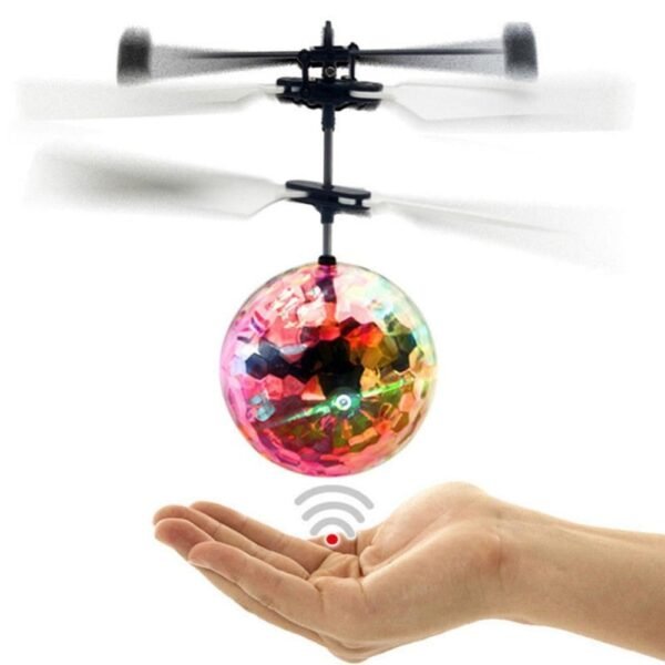 Inductive Diecast Hand Flying Ball Colorful LED Luminous Ball Kid s Flight Balls Electronic Magic Sensing 2
