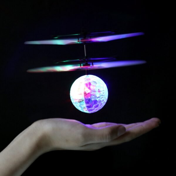 Inductive Diecast Hand Flying Ball Colorful LED Luminous Ball Kid s Flight Balls Electronic Magic Sensing 3