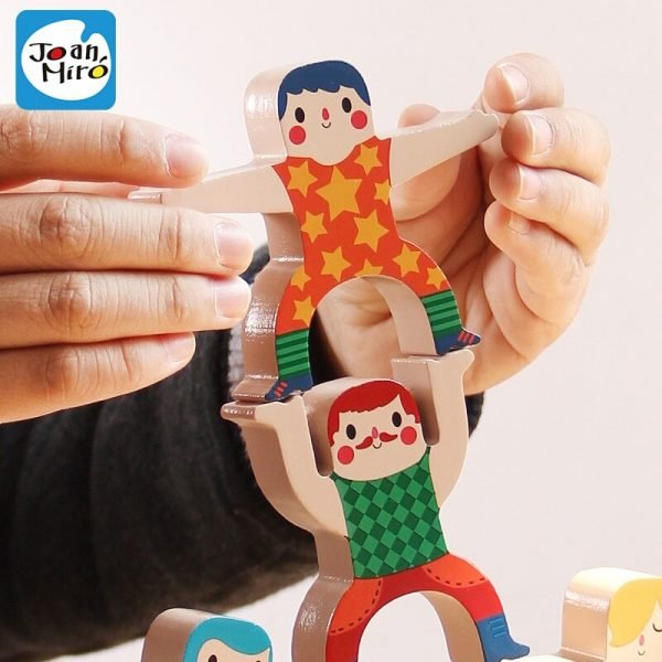 Kids Wooden Toys Balance Stacking Games Blocks Toddlers Educational Toys for Preschool Children Boys Girls Toys 3