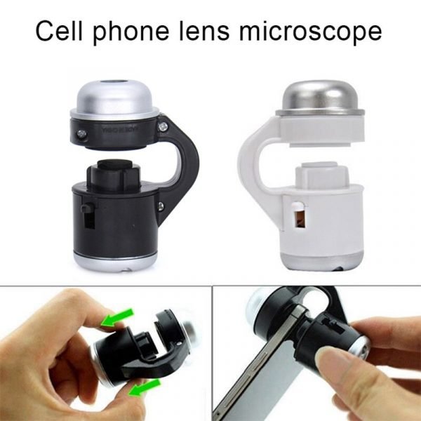 Mobile Phone Microscope Telescope Camera Clip Lens 30x Zoom LED Light Photography New Arrival 2