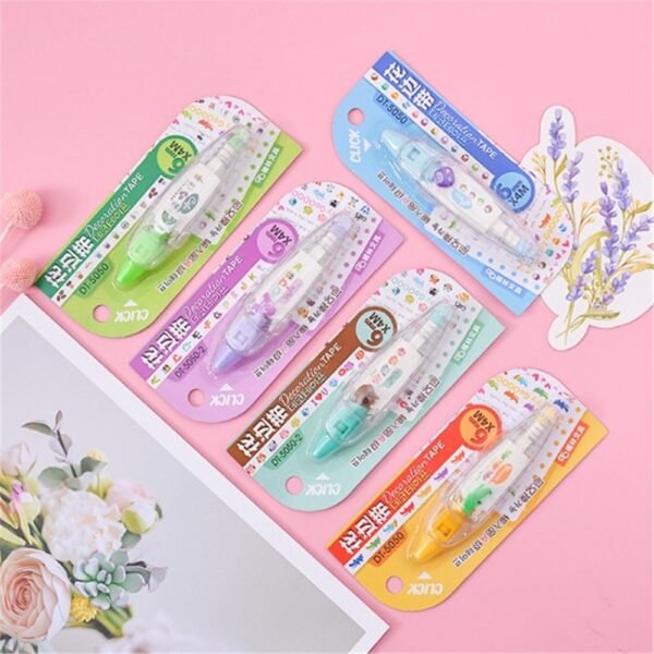 New Arrival Kawaii Animals Press Type Decorative Correction Tape Diary Stationery School Supply Gift For Student 2