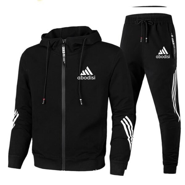 2020 Casual Tracksuit Men Sets Hoodies And Pants Two Piece Sets Zipper Hooded Sweatshirt Outfit Sportswear