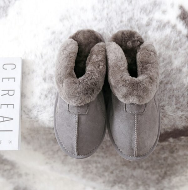 2021 Natural Sheepskin Fur Slippers Fashion Female Winter Slippers Women Warm Indoor Slippers Top Quality Soft