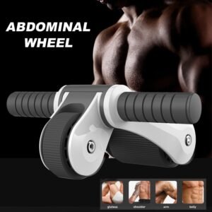 ABS Abdominal Wheel Exercise Roller foldable fitness roller mens and womens home gym mute roller arm 5