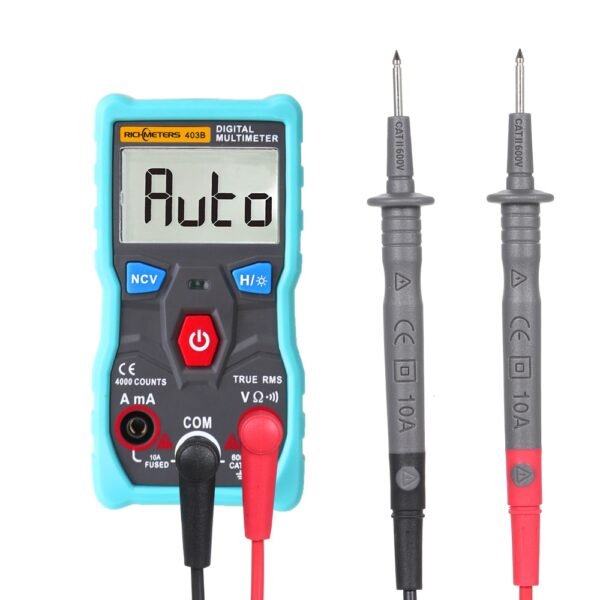 Automatic Digital Multimeter RM403B Auto Range Backlight True RMS NCV 4000 Counts AC DC Voltage Current