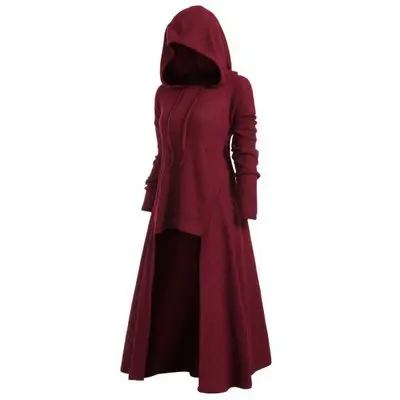 Big Promotion Women s Holiday Evening Party Dress Tunic Hooded Robe Cloak Knight Gothic Fancy Dress 1
