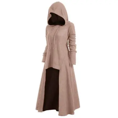 Big Promotion Women s Holiday Evening Party Dress Tunic Hooded Robe Cloak Knight Gothic Fancy Dress 2