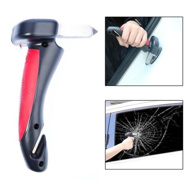 Car Seat Belt Cutter Emergency Glass Breaker Autobar Support Cane Handle Multifunction Car Handle Escape Hammer