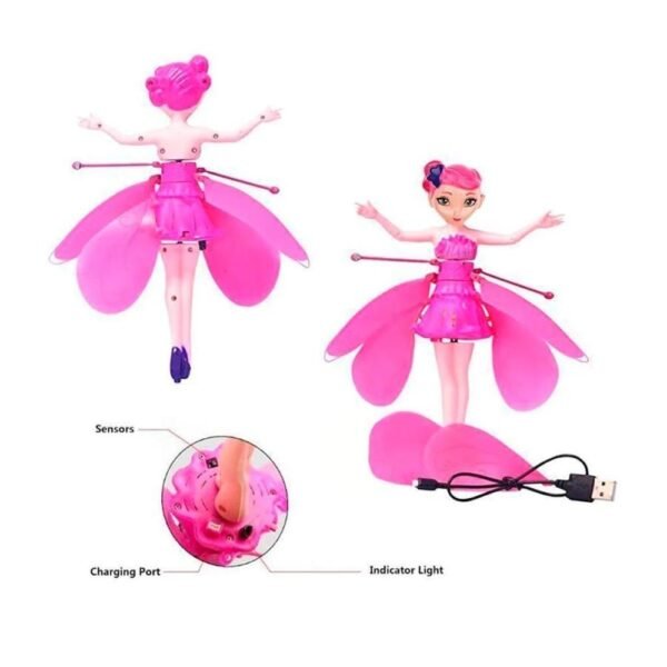 Cute Flying Fairy Doll Toy Infrared Induction Control Princess Dolls USB Charging wit Lights Magic Toys 1