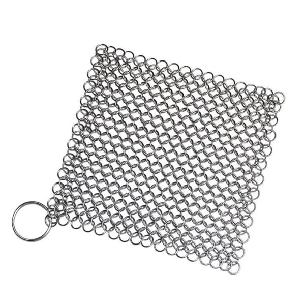 Kitchen Cleaning Ring Cloth Stainless Steel Chain Scrubber Pan Scraper Cookware Accessories Reusable Washing Net Cleaning
