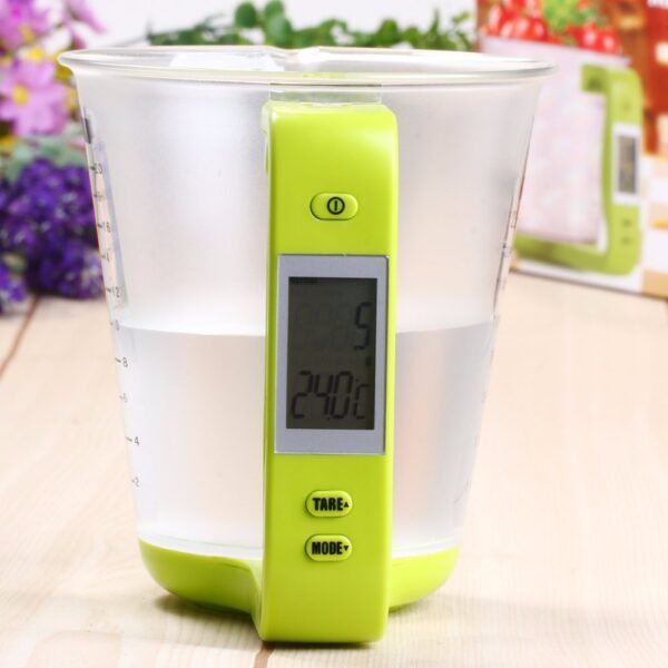 Measuring Cup Kitchen Scales Digital Beaker Libra Electronic Tool Scale with LCD Display Temperature 1