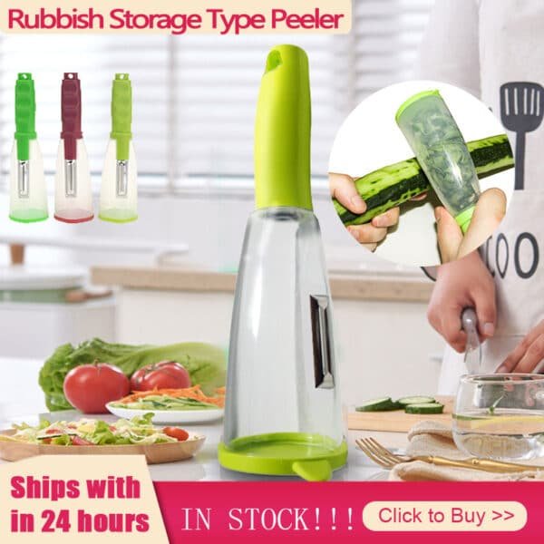 Peeler With Rubbish Bin Stainless Steel Multi function Vegetable Peeler Cutter Peeler Potato Carrot Grater Kitchen