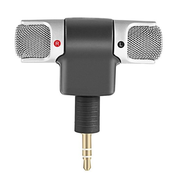 Portable Digital Mini Stereo Mic 3 5mm Jack For PC Laptop cellphone mobile Notebook Left and 2
