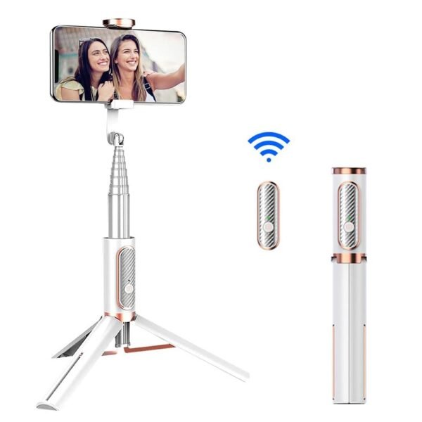Ulanzi SK 01 Aluminum Alloy bluetooth Remote Control Selfie Stick Tripod with bluetooth Shutter Selfie Stick 1