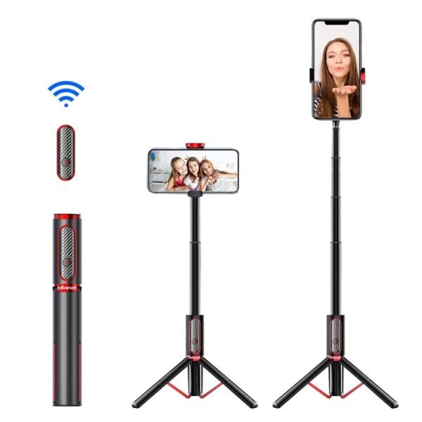 Ulanzi SK 01 Aluminum Alloy bluetooth Remote Control Selfie Stick Tripod with bluetooth Shutter Selfie Stick