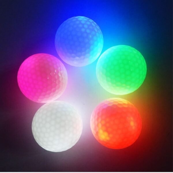 1 Piece LED Light Up Golf Balls Glow Flashing In the Dark Night Golf Balls Multi 2