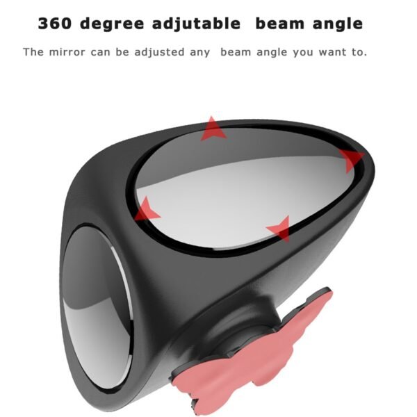 2 in 1 Car Blind Spot Mirror Wide Angle Mirror 360 Rotation Adjustable Convex Rear View 3