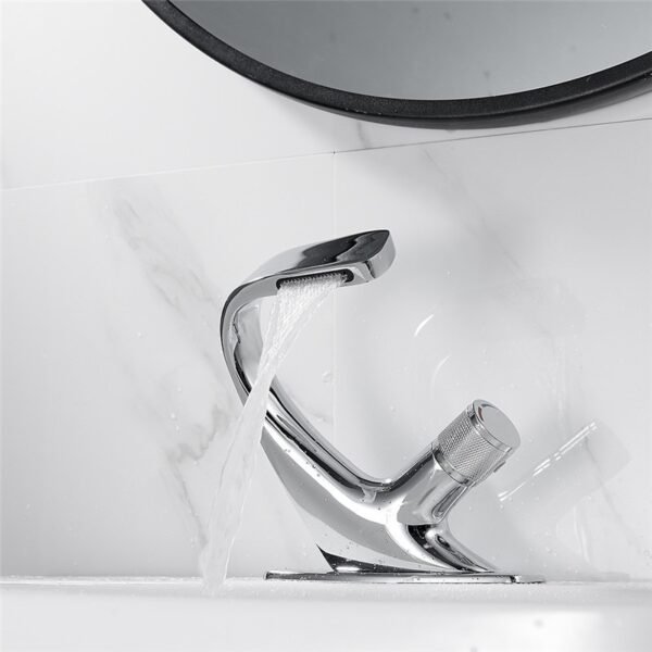 Basin Faucet Modern Black Bathroom Sink Mixer Tap Brass Chrome Wash basin Faucet Single Handle Single 2