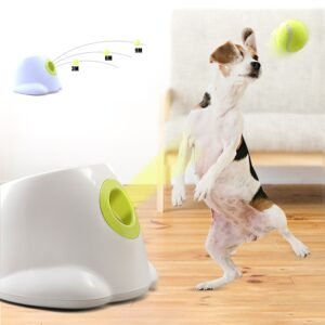Dog pet toys Tennis Launcher Automatic throwing machine Ball throw device Section emission dog for small 1