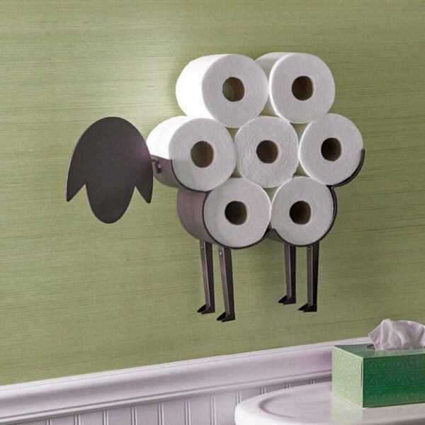 Free Standing Bathroom Tissue Storage Sheep Decorative Toilet Paper Holder