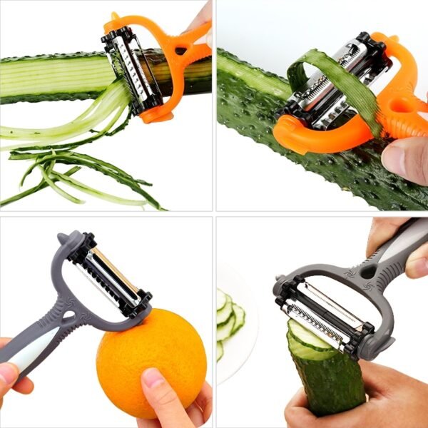 Kitchen Multifunctional Peeler For Vegetables And Fruits Planer 360 Degree Rotating Peeler Grater Slicer Tools 3
