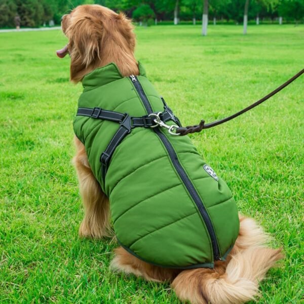 Large Dog Jacket Winter Pet Jacket Warm Dog Clothes For Labrador Waterproof Big Dogs Coat Chihuahua 4