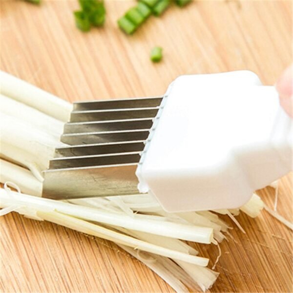 Onion Vegetable Cutter slicer multi chopper Sharp Scallion Kitchen knife Shred Tools Slice Cutlery 1