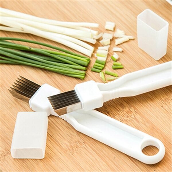 Onion Vegetable Cutter slicer multi chopper Sharp Scallion Kitchen knife Shred Tools Slice Cutlery
