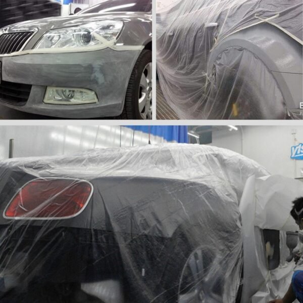 PE Masking Film Dust Proof Spraying Film for Car Painting Pre Taped Protection Film Cover for