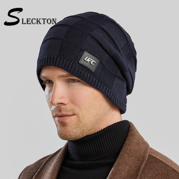 SLECKTON Fashion Hat for Men Warm Winter Beanies Dad Hats Women Casual Knitting Cap Breathable Skullies