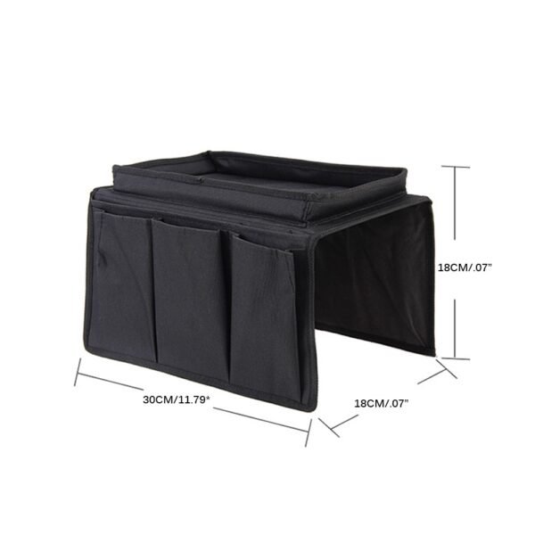 Sofa Armrest Organizer With 4 Pockets And Cup Holder Tray Couch Armchair Hanging Storage Bag For 4