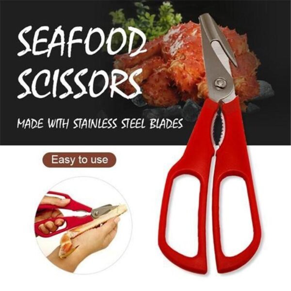 Stainless Steel Seafood Scissors Lobster Fish prawn peeler Shrimp Crab Seafood Scissors Shears Snip Shells Kitchen