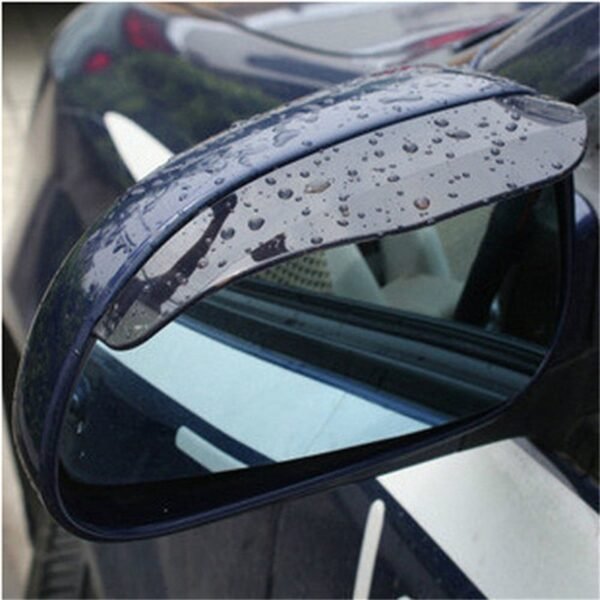 2Pcs Universal Car Rearview Mirror Rain Eyebrow Auto Car Rear View Side Rain Shield Snow Guard