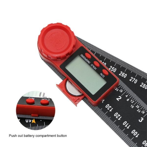360 LCD Digital Display Angle Ruler Inclinometer Goniometer Protractor Measuring Tool 0 300mm Multipurpose Boot Automatically 5