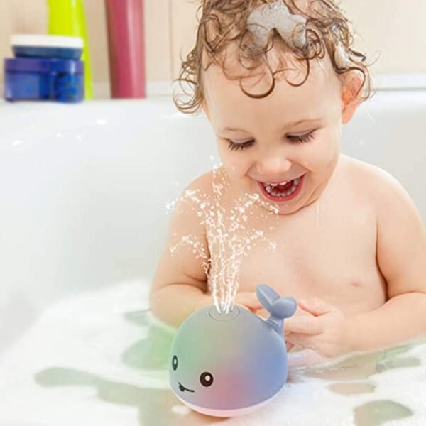Baby Bath Toys Spray Water Shower Swim Pool Bathing Toys for Kids Electric Whale Bath Ball 2