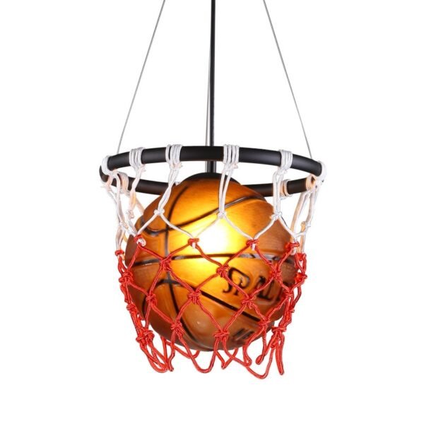 Basketball Pendant Lamp Kitchen Hanglamp Football Glass Pendant Lights Kids Room Industrial Lamp Hanging Light Fixture 4